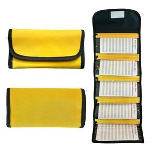 Cash Organizer Wallet, Yellow Money Wallet for Budgeting, Savings Cash Envelope